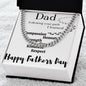 Fathers Day Cuban Link from son