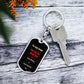 To my man personalized keychain