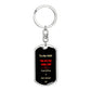 To my man personalized keychain