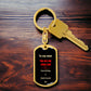 To my man personalized keychain