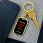 To my man personalized keychain