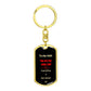 To my man personalized keychain