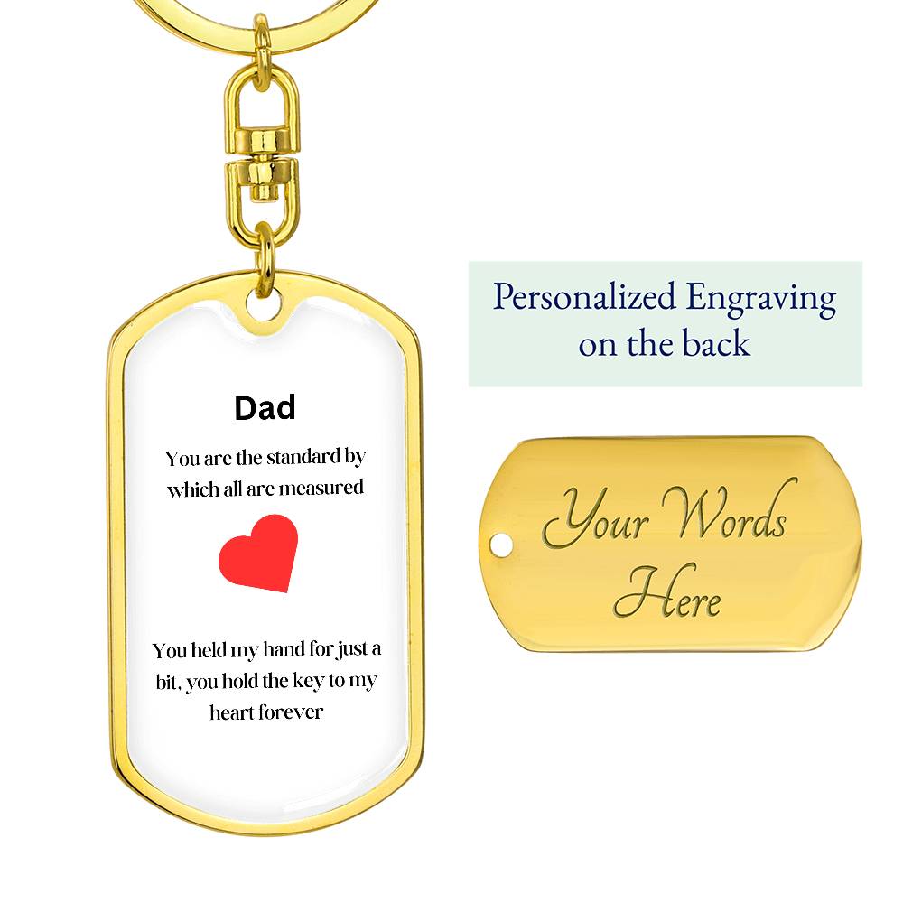 Dad Personalized Keychain