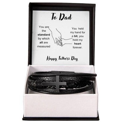 Fathers Day Cross Bracelet