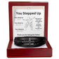 Step Father Cross Bracelet